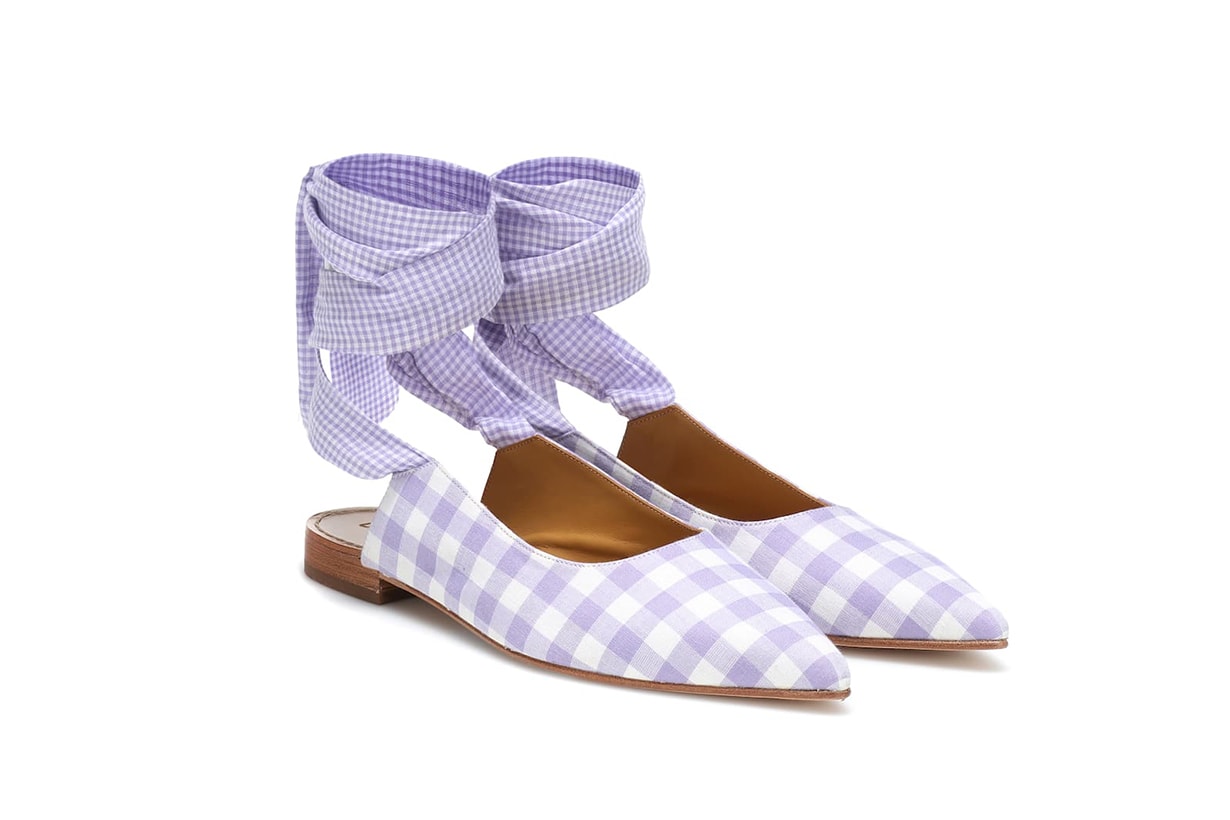 Dodo Bar Or Checked Ballet Flats