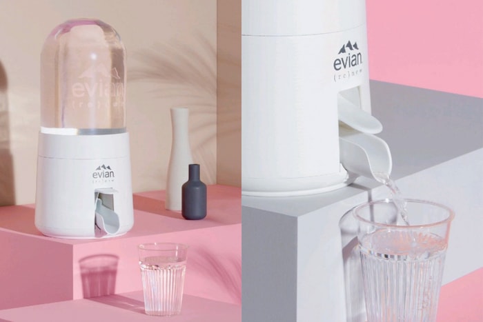 創意顧問 Virgil Abloh 的新產品：Evian 推出居家「泡泡飲水機」！