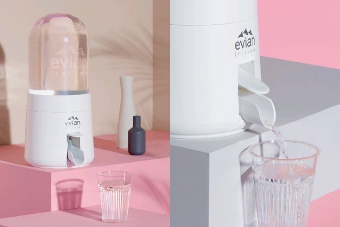 創意顧問 Virgil Abloh 的新產品:Evian 推出居家「泡泡飲水機」!