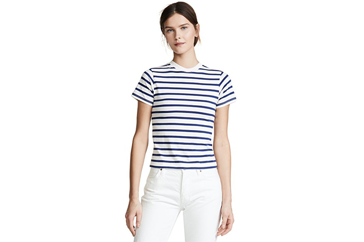 Hanes x Karla Striped Crew Tee