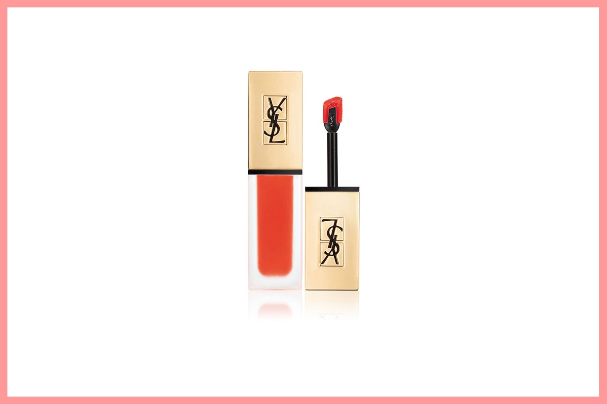 Hyuna Kim YVES SAINT LAURENT BEAUTY Tatouage Couture Lip Stain Instagram sharing coral orange pink K Pop Korean idols celebrities singers makeup cosmetics