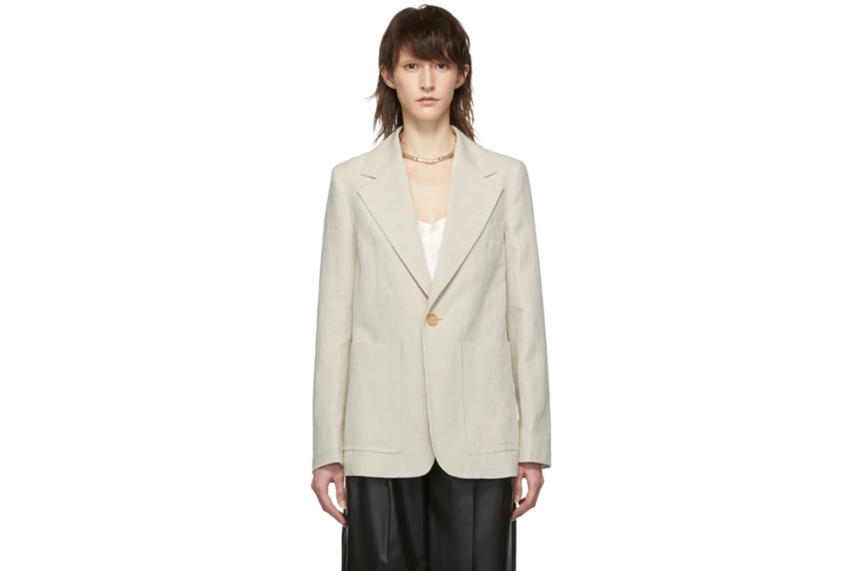 Joseph Off-White Linen Annab Blazer