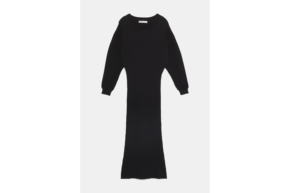 Zara Long Ribbed Dress