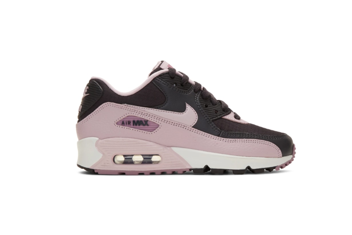 Nike Grey & Purple Air Max 90 Sneakers