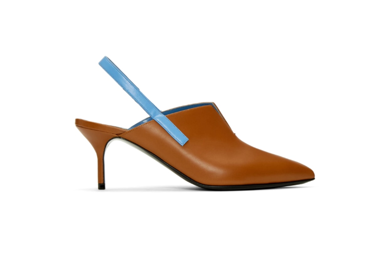 Pierre Hardy Brown & Blue Secret Slingback Heels
