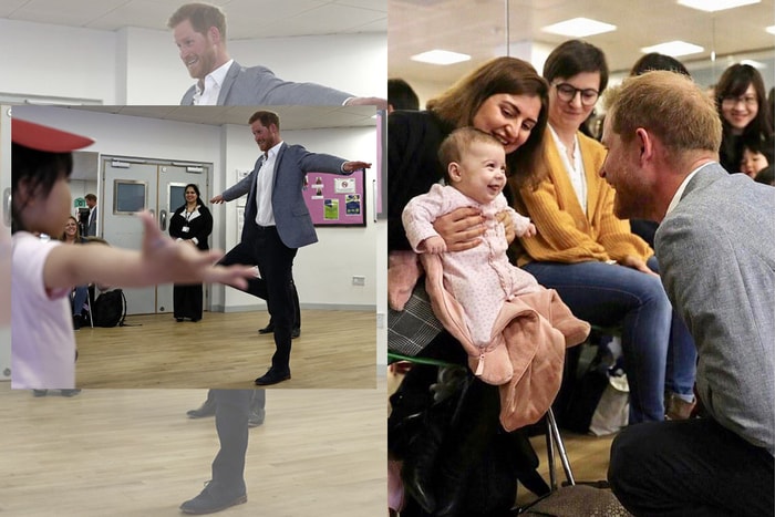 哈里王子在小朋友面前獻醜了!大展芭蕾舞技盡顯準父親和藹可親的一面
