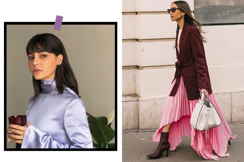 Pale Purple Street Style