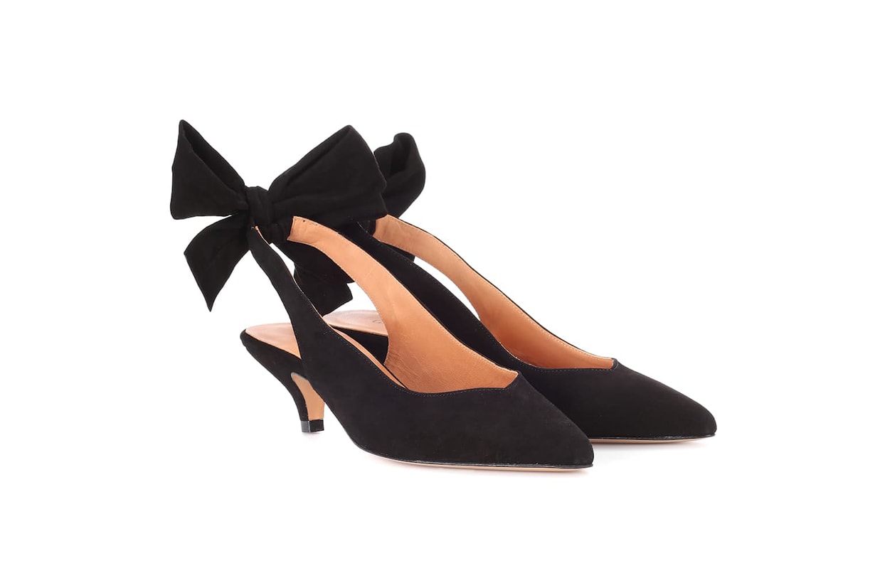 Sabine Suede Sling-Back Pumps