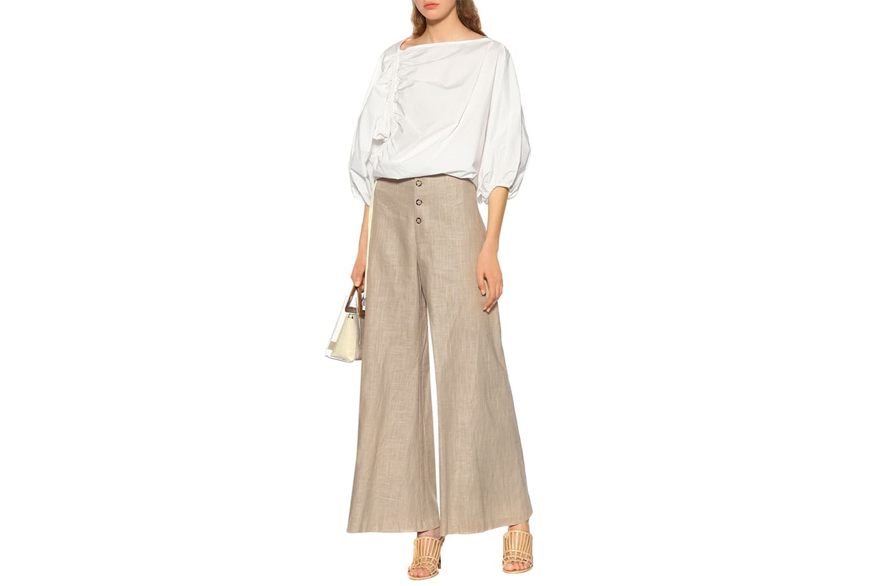 STAUD-Martin-wide-leg-linen-blend-pants