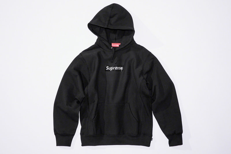 supreme swarovski 2019 ss limited edition collaboration hoodie tee