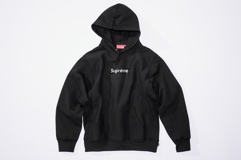 supreme swarovski 2019 ss limited edition collaboration hoodie tee
