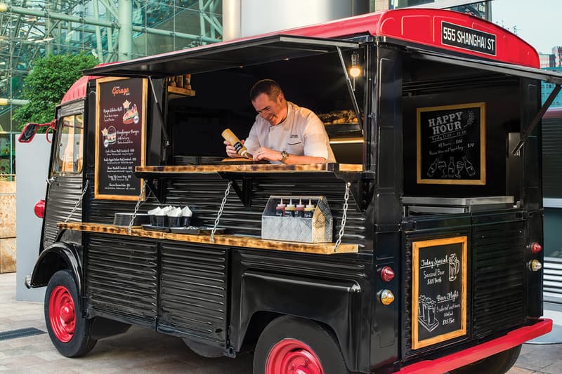 the-garage-bar-cordis-hotel-Food truck at The Garage Bar