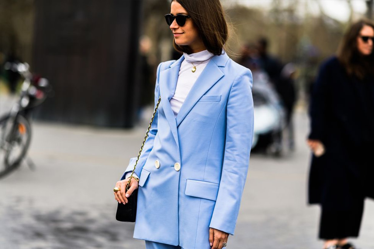 Blue Suit Street Style 2019