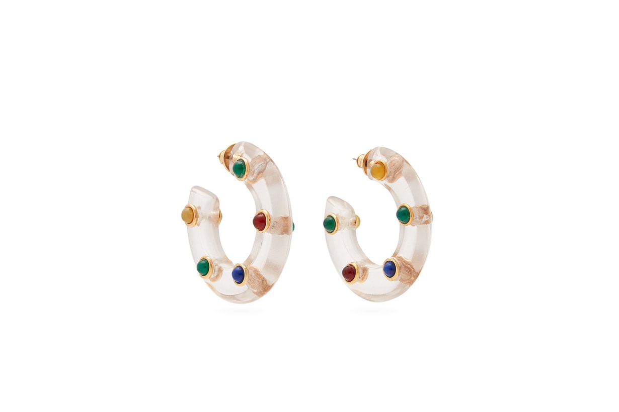 Wai Wai X Betina De Luca Perspex Hoop Earrings