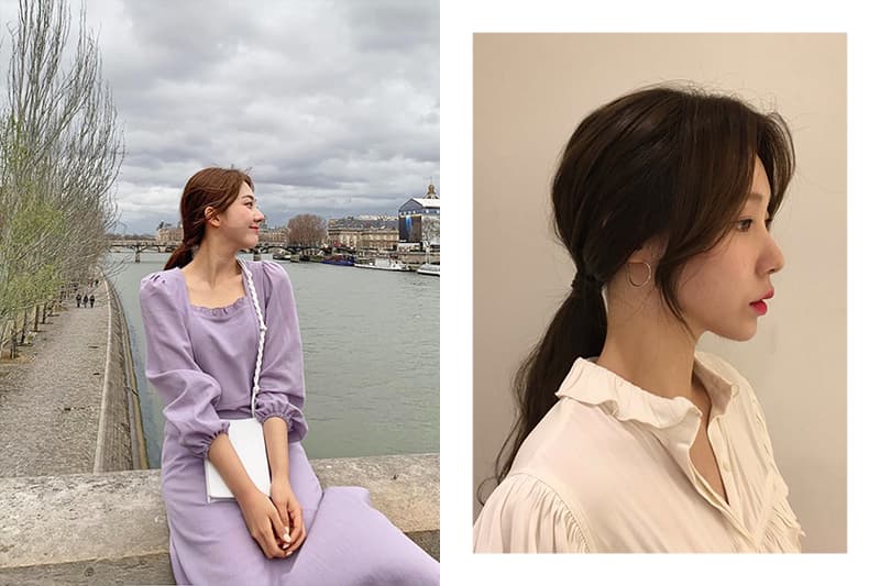 Korean Girl Low Ponytails Hairstyles Idea Tips