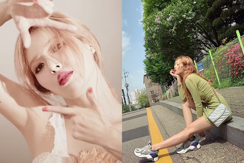 Hyuna Kim Change Hair Color bang Hairstyle