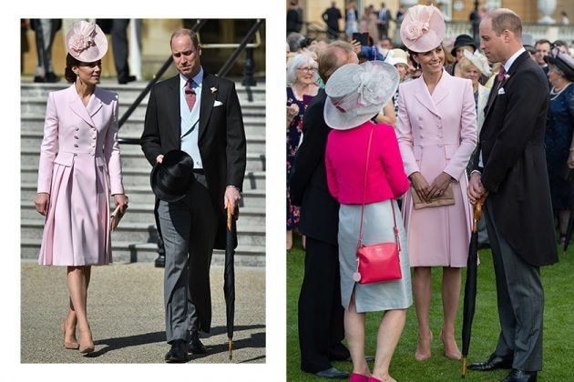 Kate Middleton Princess Diana same pearl drop earrings garden party