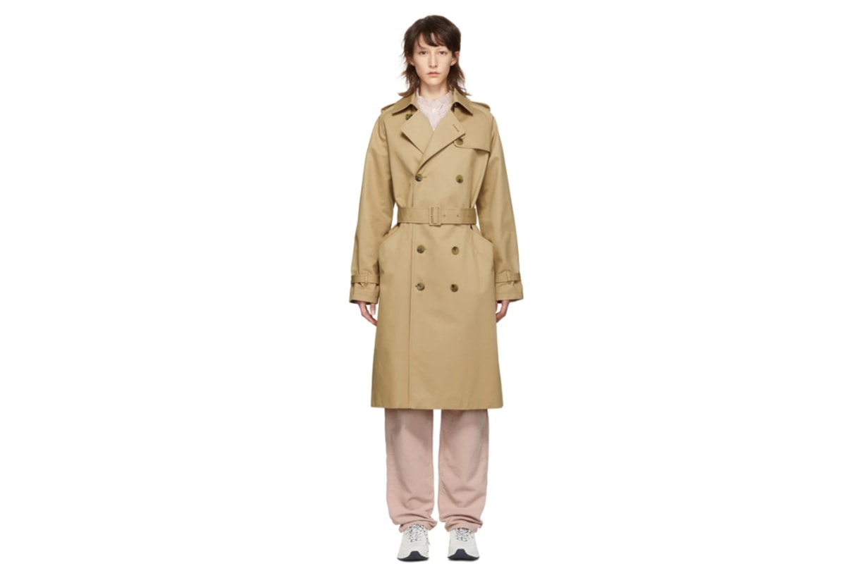 A.P.C. Beige Greta Trench Coat