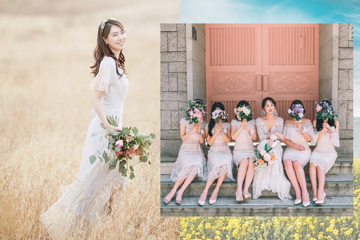 Bridesmaids hairstyles DIY wedding styling tips wedding bridal style hair styling korean girls hairstyles trend