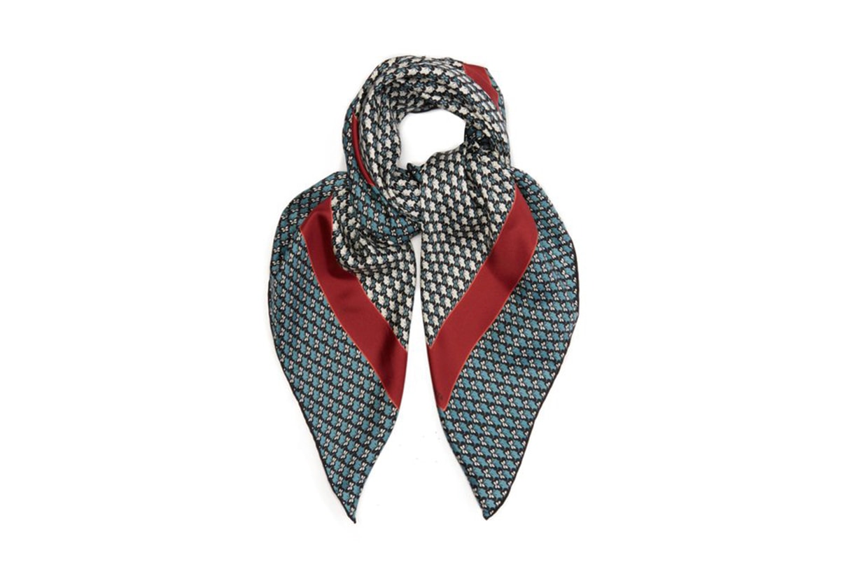 Bottega Veneta Butterfly-Print Silk Scarf