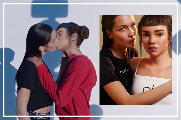 Bella Hadid 與虛擬網紅於廣告中親吻！Calvin Klein 被指責賣弄同性文化鄭重道歉