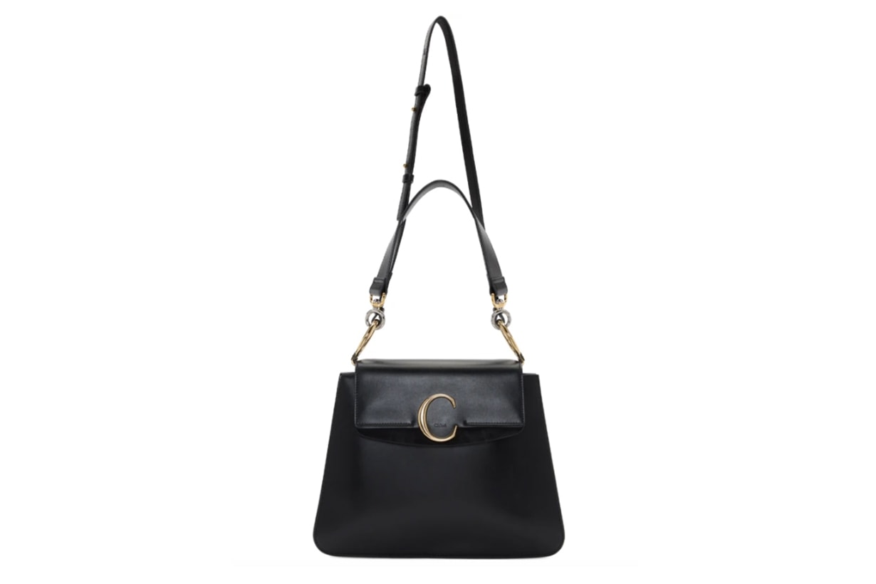 Chloé Black Medium 'Chloé C' Shoulder Bag