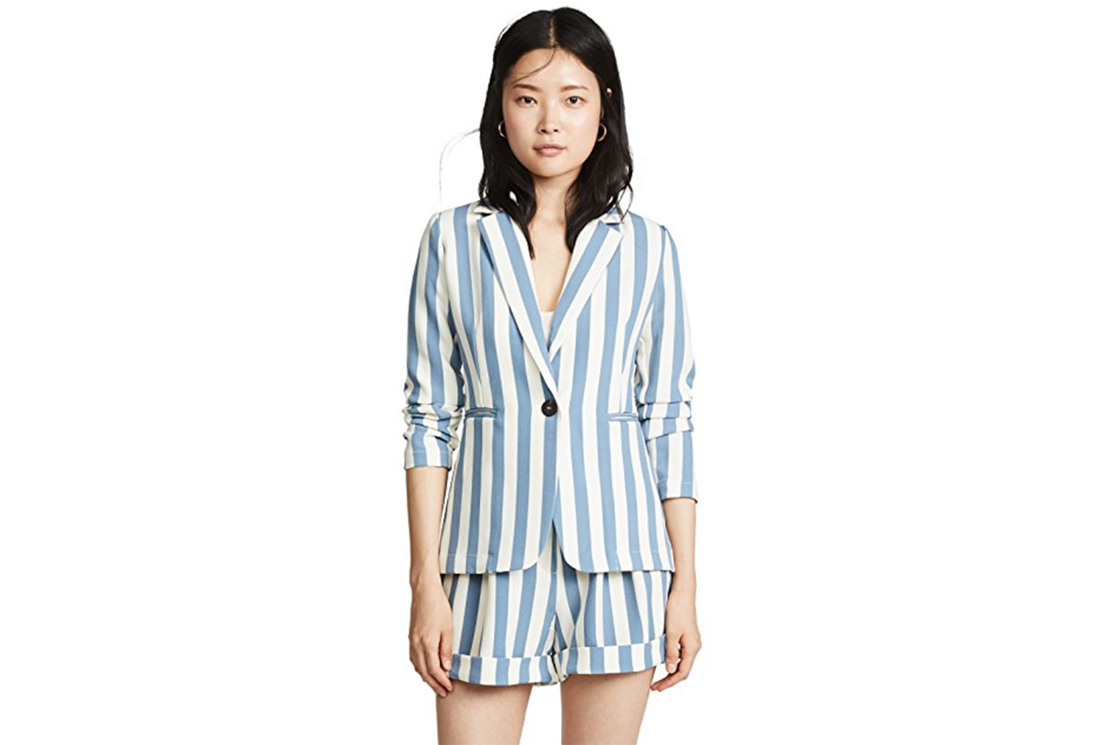 Chriselle Lim Collection Blue Stripe Blazer