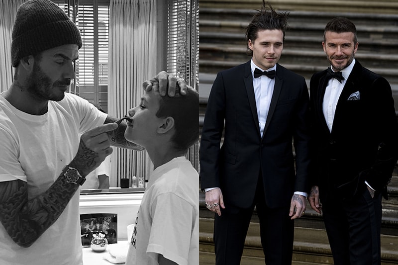 David Beckham and sons QPR picture