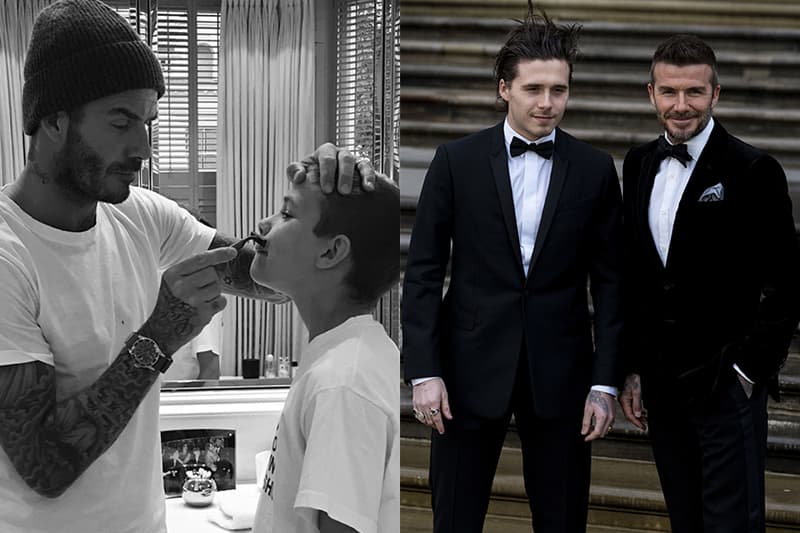 David Beckham and sons QPR picture