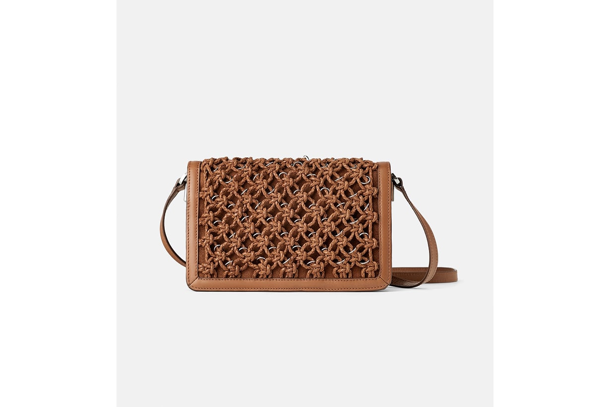 Braided Leather Crossbody Bag