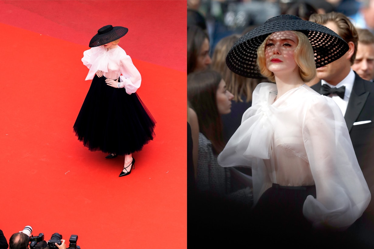 elle fanning cannes 2019 dior new look stunning
