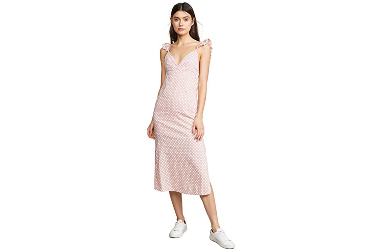 ENGLISH FACTORY Polka Dot Slip Dress
