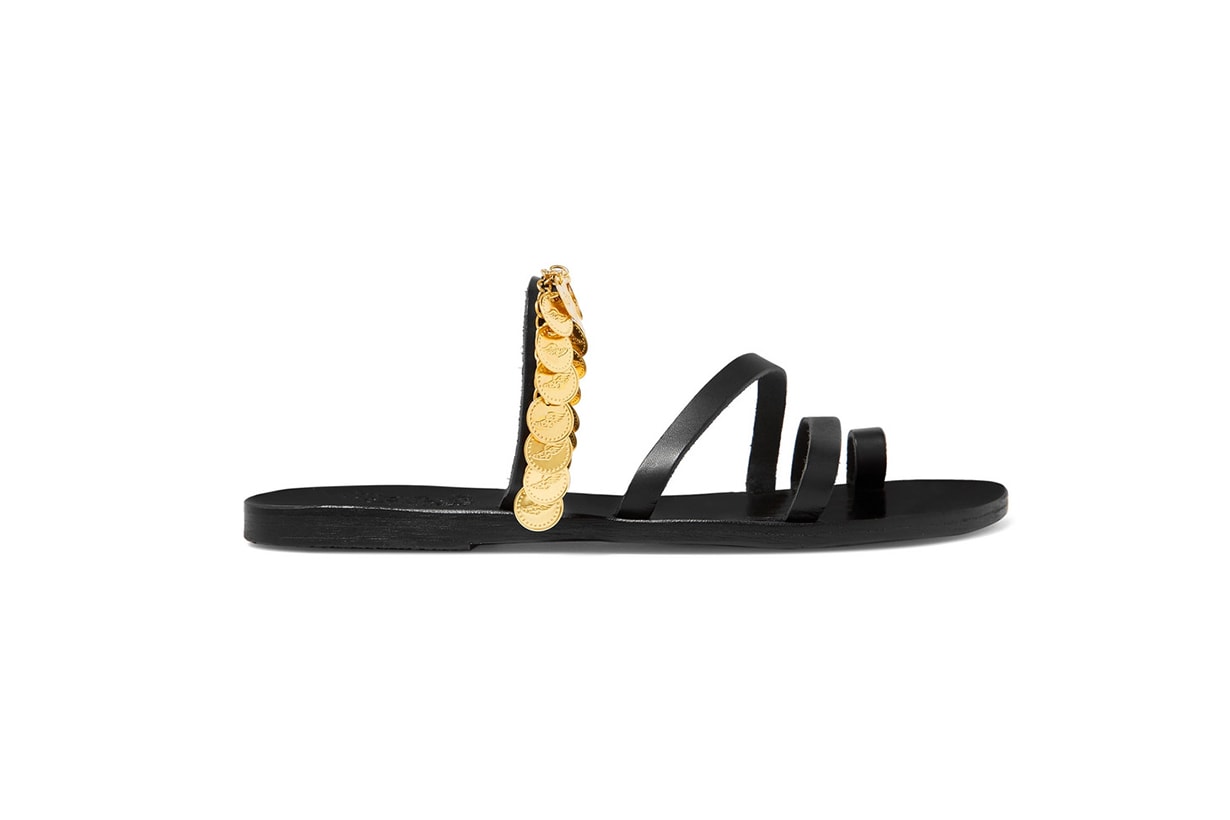 Faye Embellished Leather Sandals