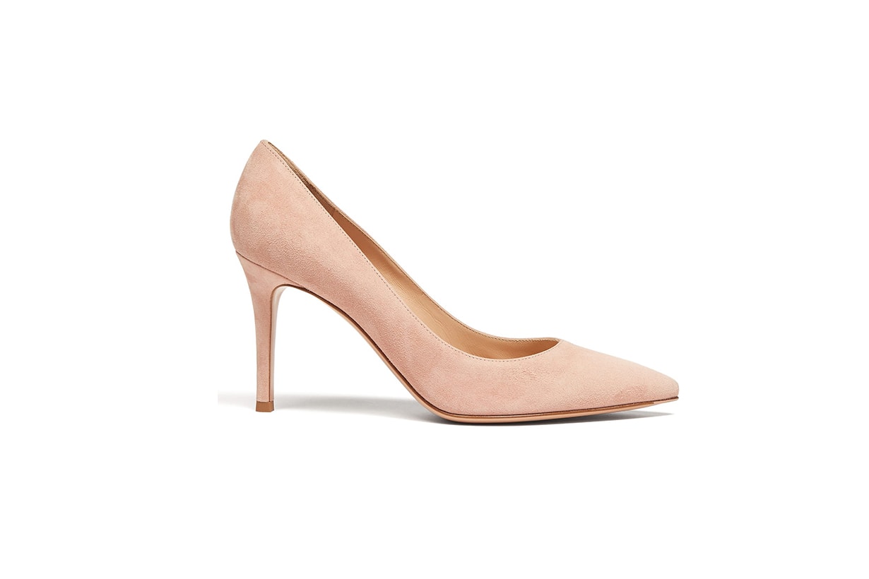 Gianvito 85 Point-Toe Suede Pumps