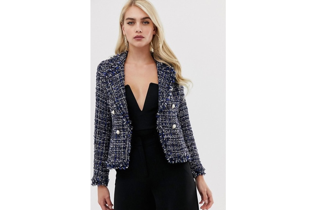 Girl In Mind Tweed Blazer