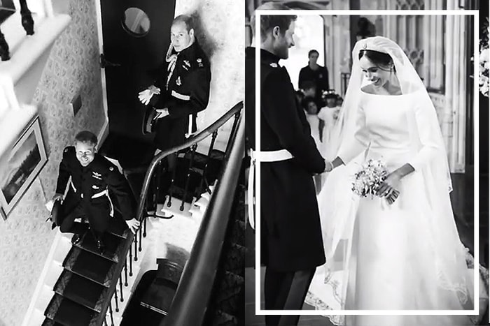 原來當年婚禮背後還有這些照片，Meghan Markle 與哈里在結婚一週年紀念日首次曝光！