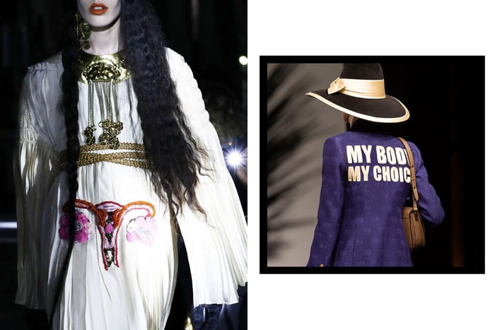 為何在衣服繡上子宮?Gucci 針對這個女性議題,藉天橋無聲控訴!