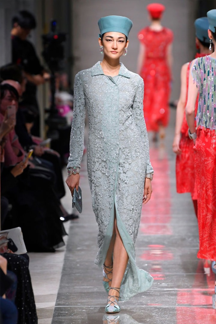 Japanese Model Ai Tominaga Giorgio Armani 2020 fashion show