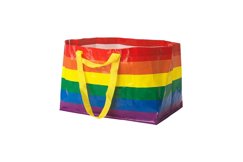 ikea rainbow frakta kvanting shopping bag pride month