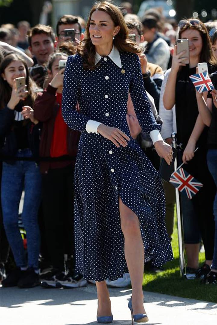 kate middleton polka dots