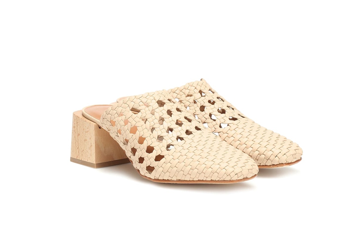 LOQ Ines Woven Leather Mules