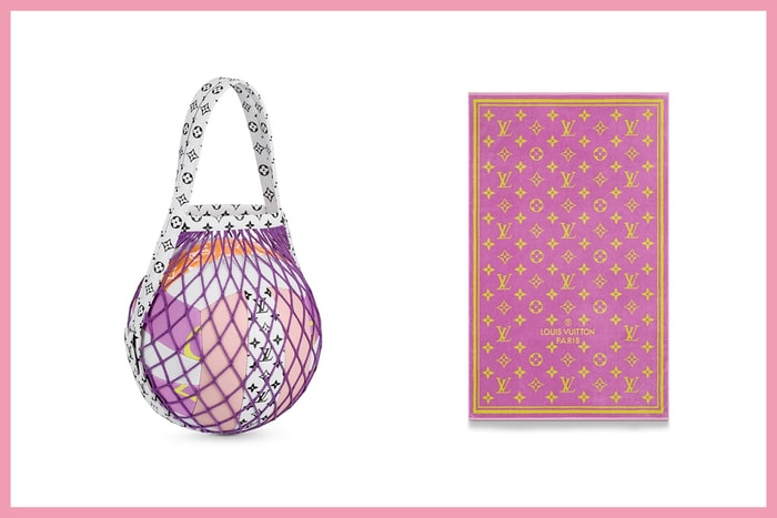 Louis Vuitton 推出了排球、粉色浴巾,完全是充滿少女心的沙灘配件!