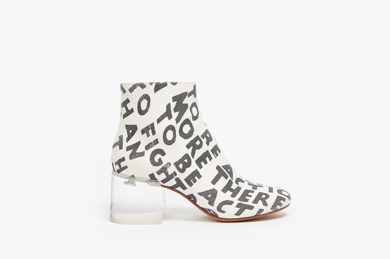 MM6 Maison Margiela SS19 AIDS print ankle boots