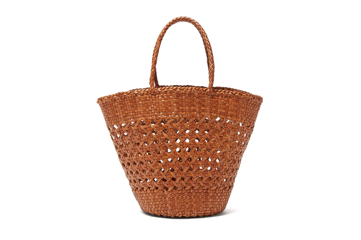 Dragon Diffusion Myra Woven-Leather Basket Bag