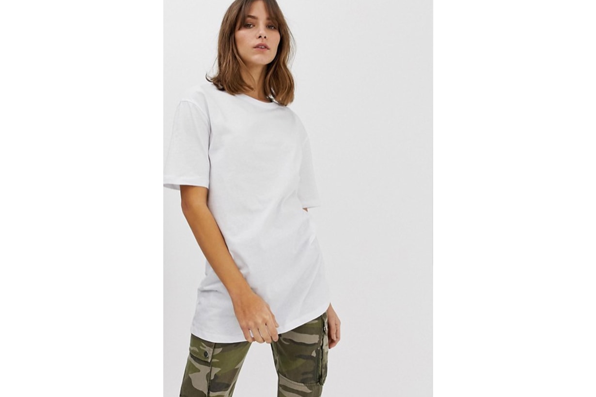 New Look Oversized Boyfriend Tee in White