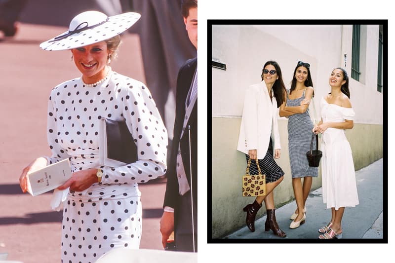 Princess Diana Polka Dots Street Style