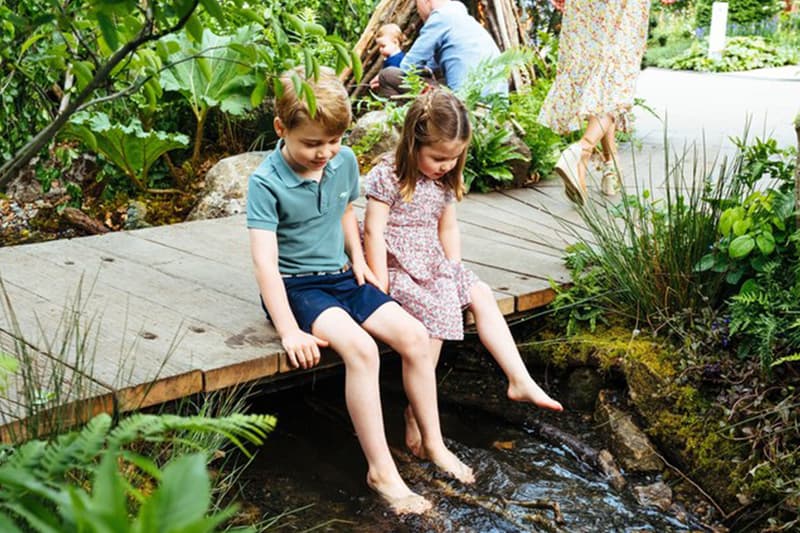 Prince George Princess Charlotte Royal Family Playing At Kate Middleton's Garden