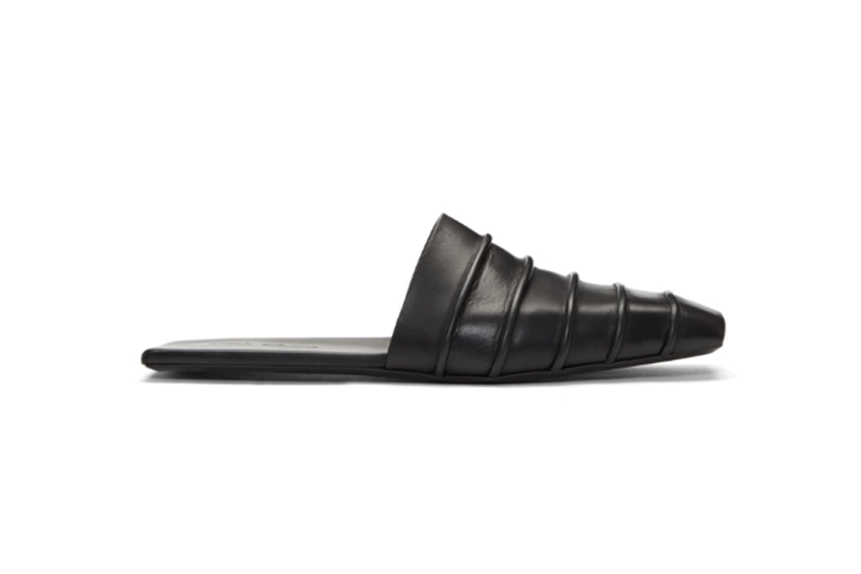 Rick Owens Black Ruhlmann Hotel Slippers