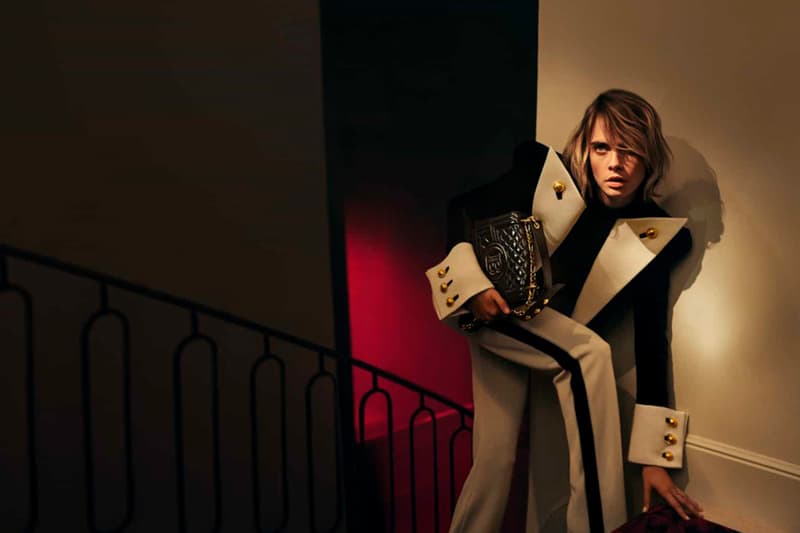 cara delevingne olivier rousteing balmain handbags collaboration