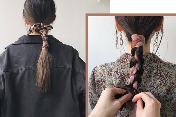 夏天必試「絲質馬尾」,把絲巾髮型推向新層次!